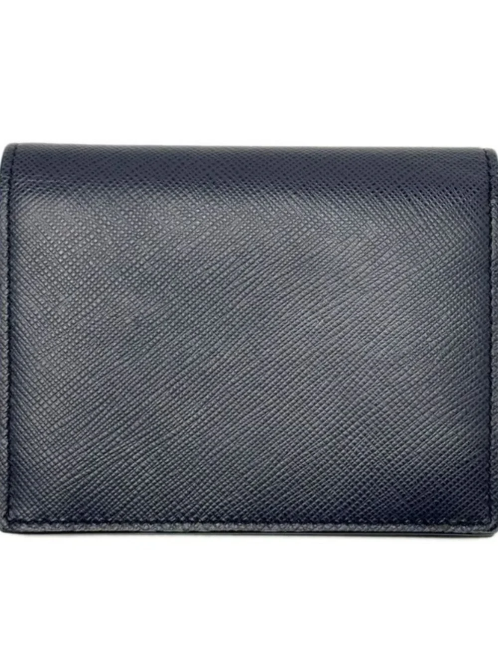 Prada Wallet Saffiano Leather Bifold Navy Multi - Picture 3 of 16